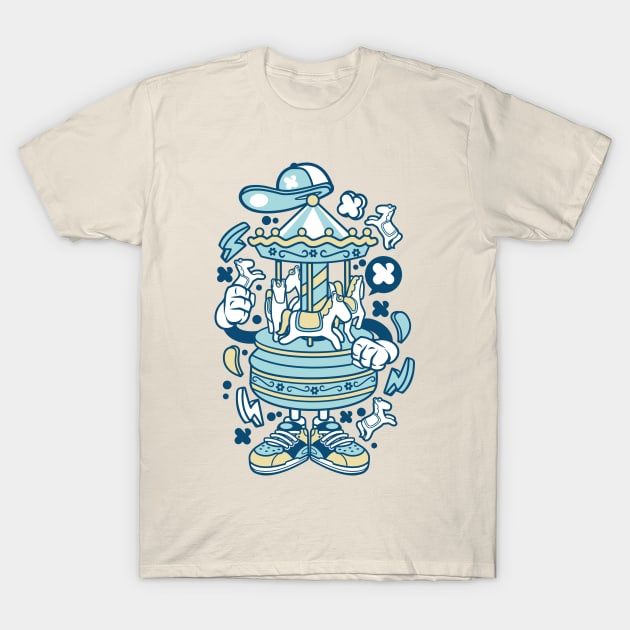 My head is like a carousel T-Shirt by Superfunky